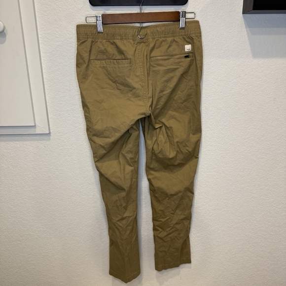 Vuori Ripstop Climber Pants Mens Small Tan Jogger Drawstring Outdoor Stretch - Picture 9 of 11